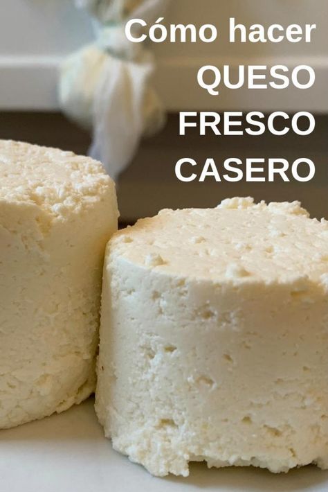 Queso Fresco Recipe, Cheese Recipes Homemade, Queso Recipe, Colombian Food, Queso Cheese, Bread Appetizers, Homemade Cheese, Latin Food, Cooking Recipes Desserts