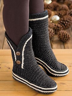 Crochet boots free pattern