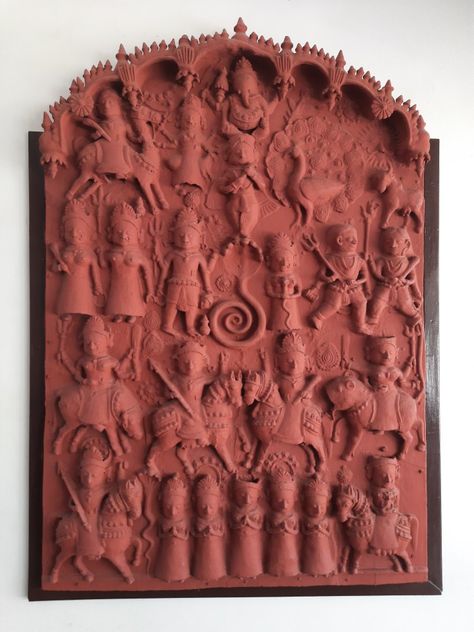 Its molela Terracotta traditional art called 24 Avatar Morti Terracotta Mural, Terracotta Design, Terracotta Wall Art, Terracotta Wall, Clay Work, Business Furniture, Traditional Art, Avatar, Mural