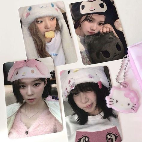 K Pop Photocards Collection, Kpop Photocards Aesthetic, Aespa Photocards, Photocard Aesthetic, Photocards Kpop, Kpop Pictures, Hello Kitty Videos, Kpop Photocards, Photocard Template