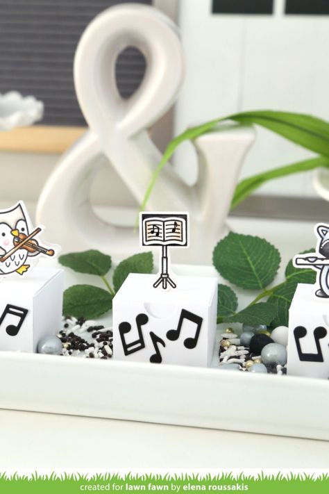 A Music Themed Party with Elena! - Lawn Fawn Music Themed Parties, Lawn Fawn Blog, Love Music, Music Themed, Lawn Fawn, Music Notes, Themed Party, Coupon Code, Lawn