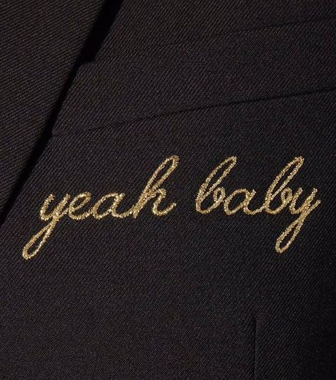 Black And Gold Aesthetic, Typographie Inspiration, James T Kirk, Juice Branding, Crazy Rich Asians, Chuck Bass, Gold Aesthetic, Embroidered Wool, Ravenclaw