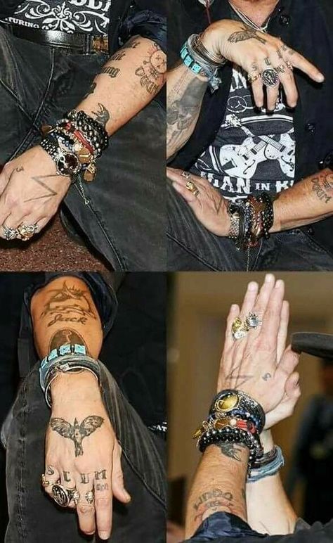 Another hands pic of Johnny! Johnny Depp Tattoos, John Depp, جوني ديب, Johnny Depp Style, Kaptan Jack Sparrow, Sparrow Tattoo, Johnny Depp Pictures, Young Johnny Depp, Johnny D