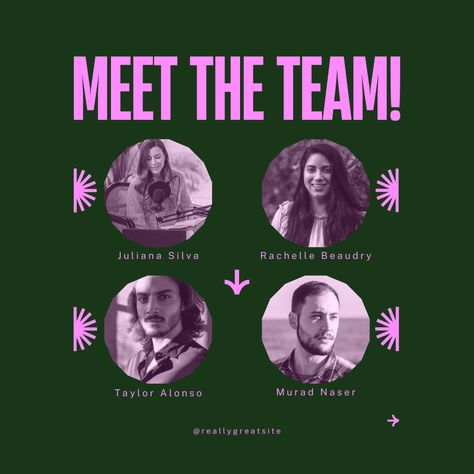 Free Canva Template Meet The Team Poster Design, Meet The Team Design Layout Instagram, Meet The Team Graphic, Meet The Team Instagram Post, Team Instagram Post, Canva Creator, Graphic Shapes Design, Graphic Shapes, Shapes Design