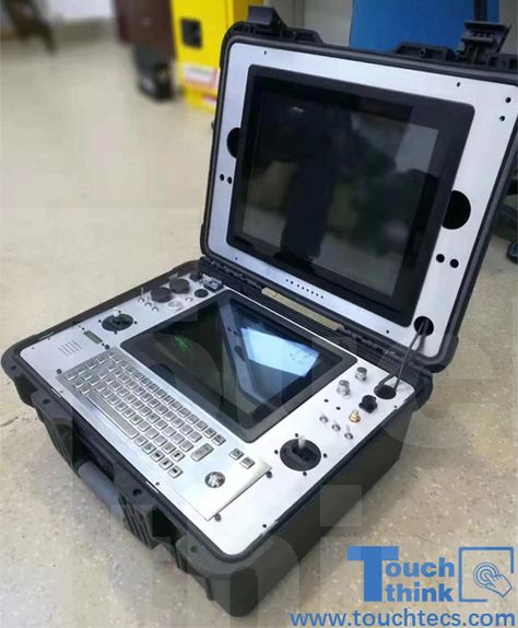 Touch Think industrial all in one panel PC used in portable box as rugged panel PC. Portable Pc, All In One Pc, Raspberry Pi Projects, Starship Design, Portable Computer, Drone Design, Video Game Rooms, New Technology Gadgets, Pi Projects