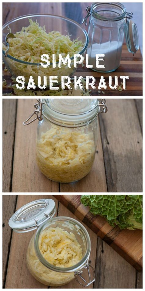 How To Make Sourcrout, Home Made Sour Kraut, Sourkrout Recipes, Kraut Recipes, Sourcrout Recipes, Sour Kraut, Make Sauerkraut, Pickled Foods, Sauerkraut Recipe