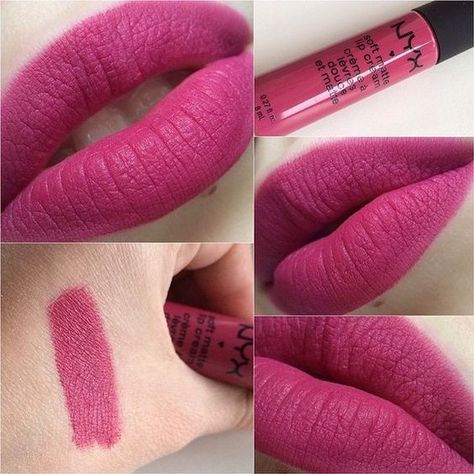 Raspberry Lipstick, Nyx Matte Lip Cream, Nyx Soft Matte Lip Cream, Best Lipstick Color, Nyx Soft Matte, Nyx Lipstick, Lipstick Kit, Soft Matte Lip Cream, Best Lipsticks