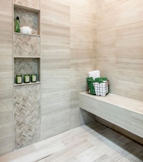 Bathroom Beige, Travertine Floor Tile, Travertine Bathroom, Tile Walk In Shower, Master Bath Shower, Travertine Wall Tiles, Shower Wall Tile, Beige Bathroom, Bad Inspiration