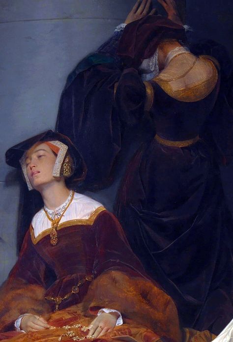 After the 10th time I managed to look away from Lady Jane Grey and notice the girl wih her back turned- it's just moving.. (The execution of Lady Jane Grey- Paul Delaroche, National Gallery, London) Royal Paintings, Paul Delaroche, Random Painting, Jane Grey, Lady Jane Grey, King Faisal, Eleanor Rigby, Jane Gray, Pierre Bonnard