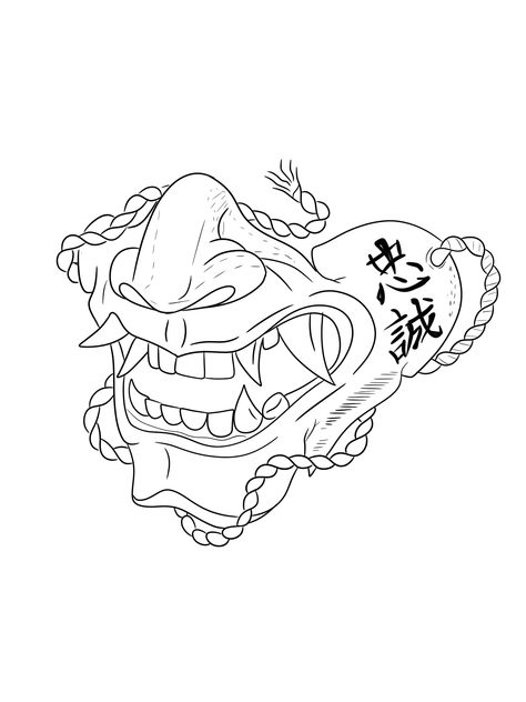 Oni Mask Tattoo Stencil, Oni Mask Sketch, Tattoo Designs Drawings Sketches, Hip Hop Tattoo, Japanese Hand Tattoos, Flower Leg Tattoos, Egyptian Eye Tattoos, Oni Tattoo, Hannya Mask Tattoo