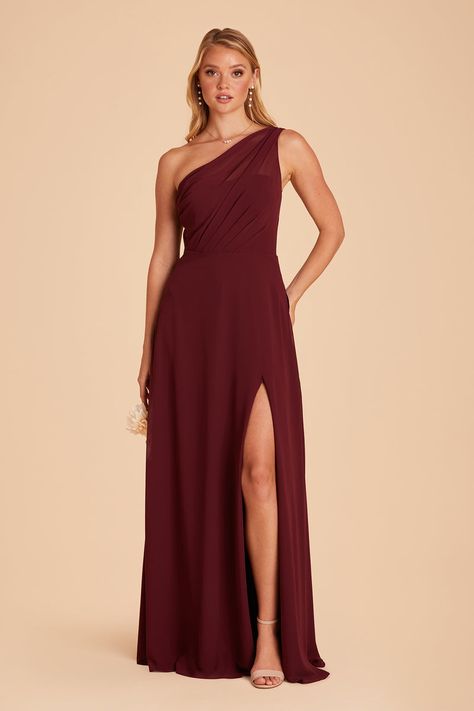 Berry Bridesmaid Dresses, Burgundy Chiffon Bridesmaid Dresses, Bridesmaid Dress Chiffon, Convertible Bridesmaid Dress, Rose Bridesmaid Dresses, One Shoulder Bridesmaid Dresses, One Shoulder Bridesmaid, Burgundy Bridesmaid, Birdy Grey