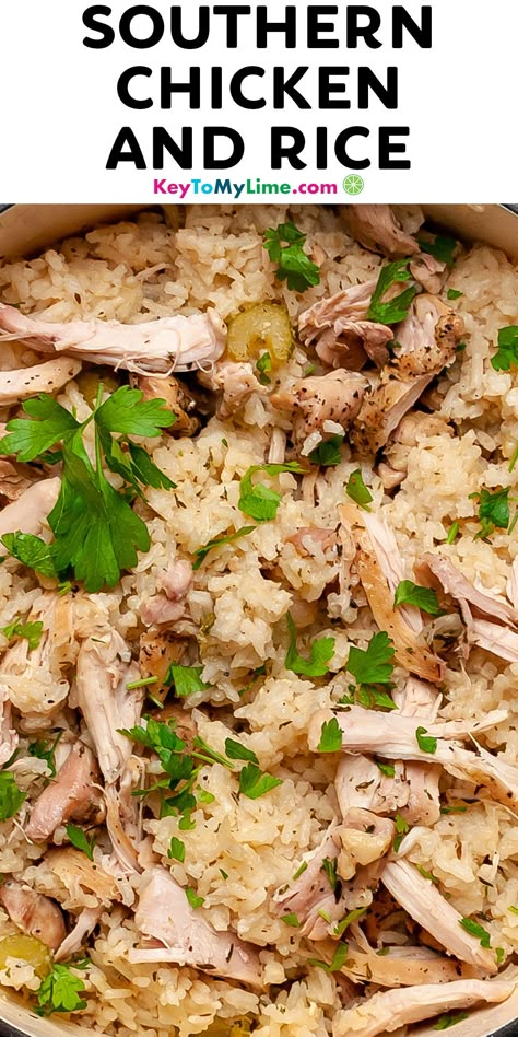 Southern Chicken Dinner Recipes, Chicken And Rice Perlo, Granny’s Chicken And Rice, Chicken Perlo Rice Recipe, Smoked Chicken And Rice, Chicken And Rice Recipes Southern, Southern Style Chicken And Rice, How To Make Chicken And Rice, Chicken Perlo Rice