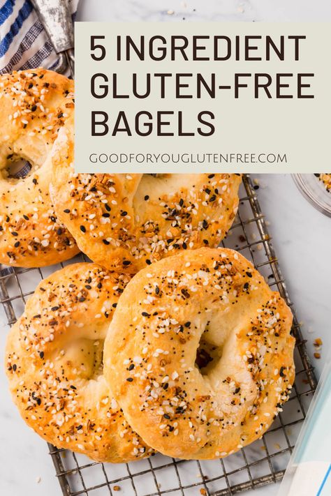 Vegan Bagels, Gluten Free Bagel Recipe, Vegan Bagel, Gluten Free Bagels, Recipe Baking, Homemade Bagels, Gluten Free Pancakes, Bagel Recipe, Homemade Gluten Free