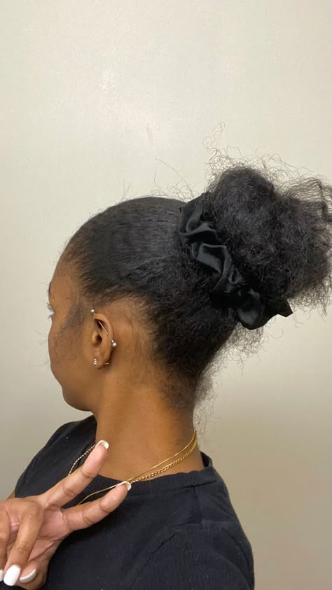 Ballerina Bun Natural Hair, 4c Messy Bun, 4c Long Hair, 4c Aesthetic, Cute Short Natural Hairstyles 4c, Cute Short Natural Hairstyles, Healthy Black Hair, Big Natural Hair, Track Hairstyles