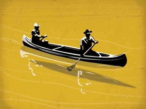 Another of my Canoes Canoe Illustration, Body Aesthetics, Boat Illustration, Canoe Paddle, Canoes, Adventure Sports, Love Illustration, Rowing, Art Studies