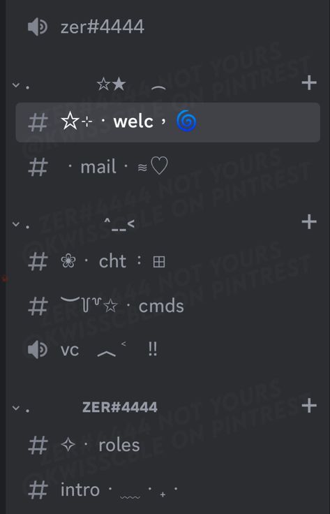 Aesthetic Discord Channels, Discord Decor, Discord Server Roles Ideas, Discord Aesthetic, Server Ideas, Discord Layout, Aesthetic Discord, Discord Ideas, Dark Coquette