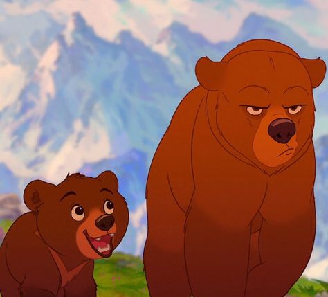 Brother Bear Aesthetic, Koda Brother Bear, Brother Bear Kenai, Cartoon Brothers, Kenai Brother Bear, Brothers Cartoon, Disney Animated Movies, Brother Bear, Images Disney