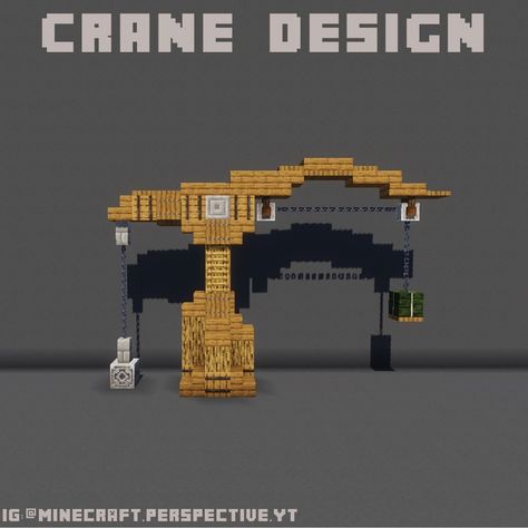 Minecraft Create, Minecraft House Tutorials, Crane Design, Minecraft Wallpaper, Minecraft Inspo, Minecraft Decorations, Minecraft House Designs, Ideas Minecraft, Minecraft Architecture