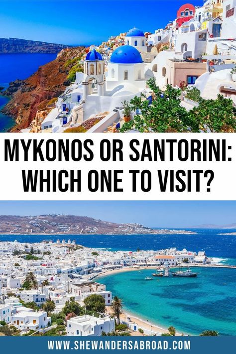 Greece Travel Itinerary, Greece Travel Tips, Mykonos Travel, Ncl Cruise, Santorini Travel Guide, Greek Islands Vacation, Greek Islands To Visit, Greece Mykonos, Islands To Visit