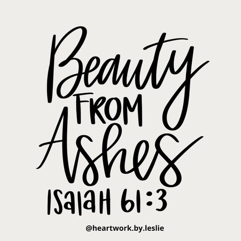 Life leads us through so many trials and tribulations. As it does, we can cling to the promise God gave us in Isaiah 61:3–out of the ashes of our struggles, beauty will arise. This verse holds the profound truth that our deepest and darkest sorrows can (and will) be changed into moments of profound growth and beauty. Hold on to unwavering faith. You may walk through some seasons of darkness and despair, but remember that God is that Master of turning mourning into dancing. He changes despa... Beauty From Ashes Scripture, Beauty For Ashes, Beauty For Ashes Scripture, I Will Rise, Rise From The Ashes, Trials And Tribulations, Christian Motivation, Bible Encouragement, Positive Vibes