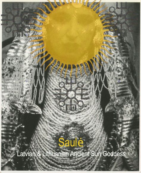 Latvian & Lithuanian Prehistory Sun Goddess Saule - https://www.facebook.com/ElderMountainRetreats Latvian Mythology, Shaman Woman, Feminine Divine, Old Time Religion, Slavic Mythology, Sun Goddess, Folk Magic, Magical Things, Divine Mother