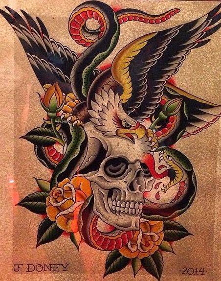 American traditional chest tattoo Battle Royale Traditional Battle Royale Tattoo, Battle Royale Tattoo, Traditional Chest Tattoo, Traditional Chest, Backpiece Tattoo, Maori Tattoos, Tattoo Old School, Skull Pictures, Eagle Tattoos