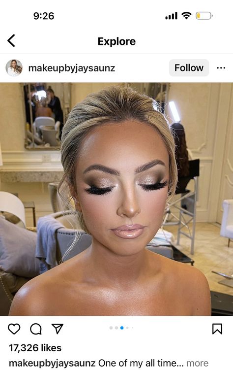 Pageant Makeup For Blondes, Pageant Hair And Makeup, Glam Bride Makeup, Glamorous Wedding Makeup, Pageant Makeup, Wedding Eye Makeup, Glam Wedding Makeup, Pageant Hair, Wedding Makeup For Brown Eyes