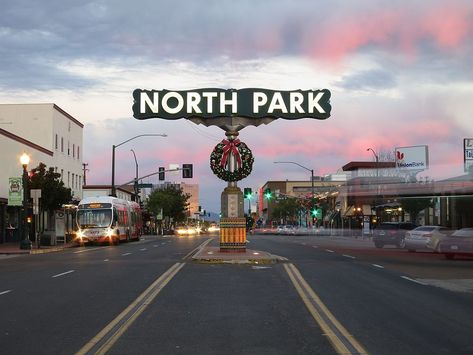 North Park San Diego, San Diego Neighborhoods, San Diego City, Holiday Parades, San Diego Living, San Diego Houses, Point Loma, California Map, Downtown San Diego