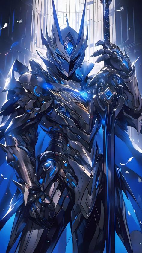 Fantasy Fighter, Dark Fantasy Artwork, Gundam Wallpapers, Battle Armor, Cool Anime Backgrounds, 다크 판타지, Knight Art, Animation Art Character Design, Gundam Art