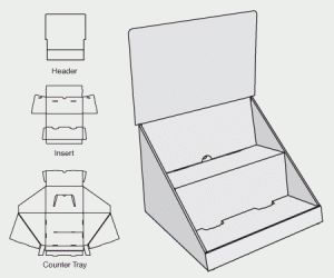 Display Template, Cardboard Display Stand, Point Of Sale Display, Packaging Template Design, Display Counter, Google Cardboard, Diy Display, Cardboard Display, Packaging Template