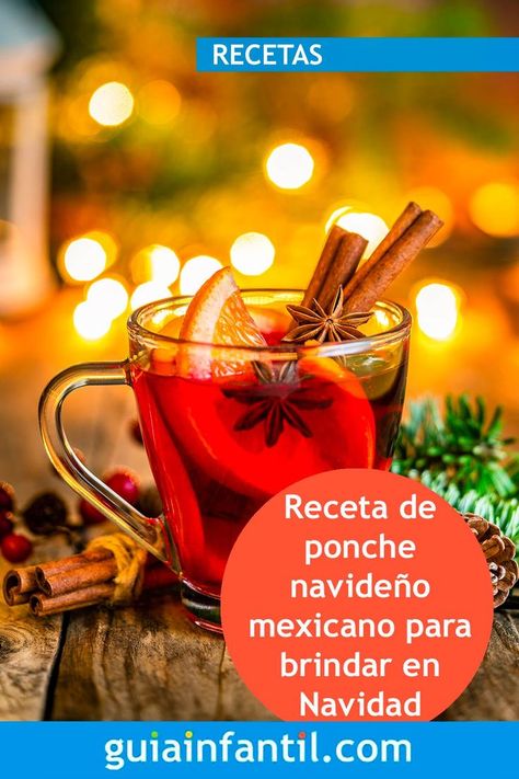 Receta de ponche navideño mexicano para brindar en Navidad #ponchenavideño #recetas #GuiaInfantil Mason Jar Mug, Moscow Mule Mugs, Mason Jars, Tableware