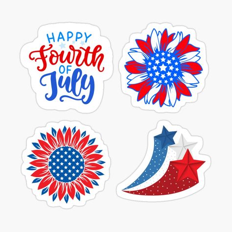 American Flag Aesthetic, Flag Aesthetic, Women In Sports, Red White And Blue Stars, Note Books, Inspirational Stickers, Support Women, Happy Fourth Of July, Sticker Packs