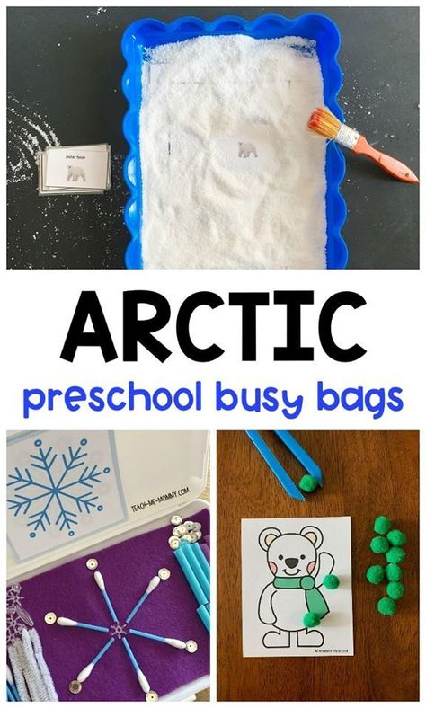 Use this arctic animal snow dig activity and free printable set to create a fun reusable game kids will play again and again! Polar Bear Color, Polar Bear Card, Preschool Skills, Cards On The Table, Family Projects, Preschool Projects, Polar Animals, Busy Boxes, Busy Bags