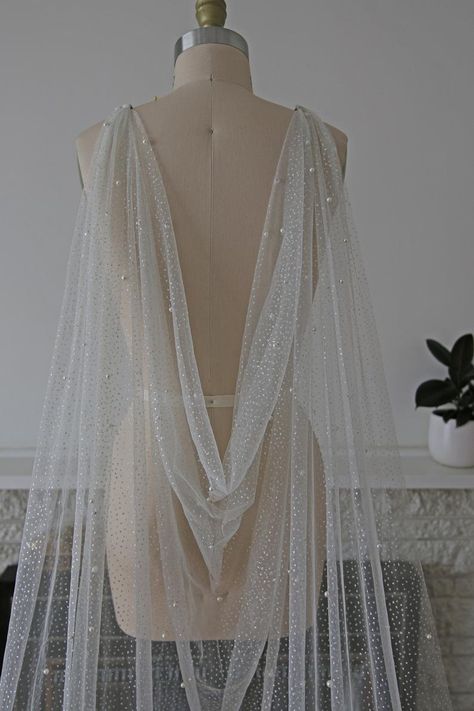 Veil Sparkle, Veil Glitter, Pearl Cape, Wedding Skirts, Sparkle Veil, Romantic Veil, Cape Veil, Pink Veil, Wedding Cloak