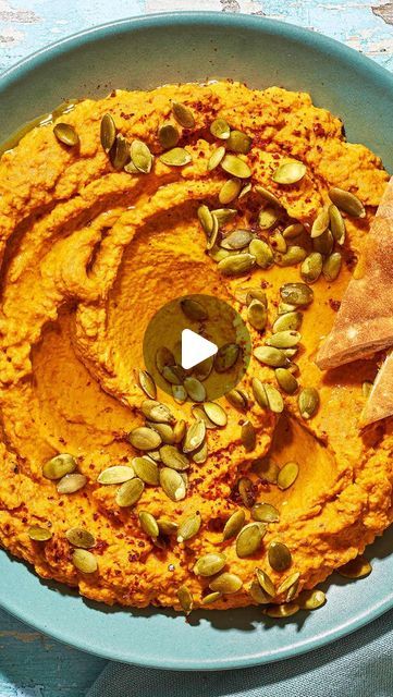 Suzy- Mediterranean Food & Diet on Instagram: "Protein and fiber packed pumpkin hummus 🙌 Want the recipe? Let me know below and I’ll DM you! 

Honestly, I never thought I would like anything other than simple traditional hummus with chickpeas, tahini, garlic, citrus and a drizzle of good extra virgin olive oil. 

But, it’s okay to mix things up and this pumpkin hummus really surprised my taste buds in the best way! Plus it is such a nutritious and satisfying snack or appetizer to share with friends or use for lunch! 

What do you think?! 

#hummus #pumpkin #pumpkinrecipes #appetizer #healthysnack #fallfood #easyfood #dip #recipeoftheday #mediterraneandiet #plantpowered #plantprotein #vegan #healthyrecipes #mediterraneanfood #fall #holiday" Hummus Pumpkin, Suzy Mediterranean, Traditional Hummus, Kitchen Hacks Food, Pumpkin Hummus, Canned Fruits, Secret Menu Items, Hydrating Drinks, Mediterranean Food