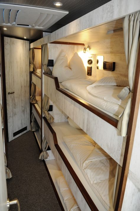 Luxury Tour Bus, Airplane Room, Bus Seat, Bus Interior, Bunk Beds Built In, Luxury Motorhomes, Van Conversion Interior, Tour Bus, Boat Interior