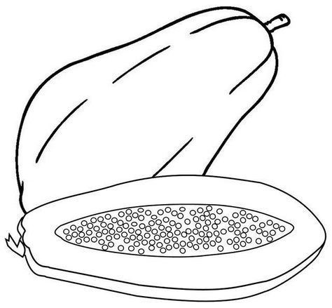 Papaya Coloring Pages