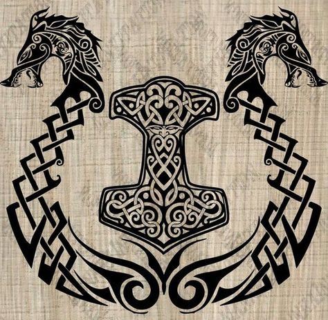 For personal use only! Viking Images - SVG PNG EPS Dxf - File For Cricut Viking Tattoos For Men, Fenrir Tattoo, Vikings Svg, Norse Mythology Tattoo, Viking Wallpaper, Scandinavian Tattoo, Viking Images, Arte Viking, Viking Tattoo Sleeve