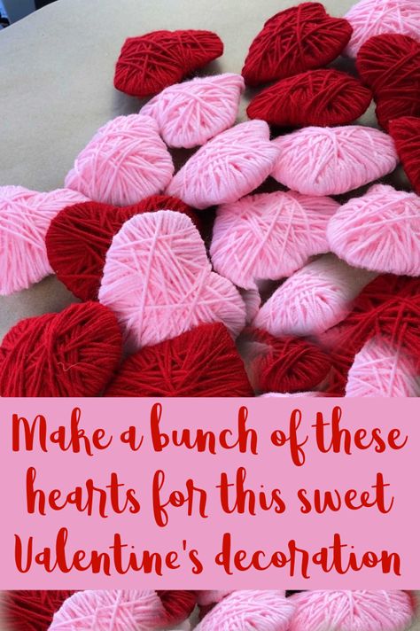 Valentine’s Day Ornaments Diy, Simple Valentines Crafts For Adults, Church Valentines Crafts For Kids, Valentines Heart Crafts For Kids, Valentine Mantle Garland, Diy Valentine Ornaments Ideas, Valentines Day Crafts Decorations, Valentines Day Crafts For Seniors Easy Diy, Valentines Day Hallway Decorations