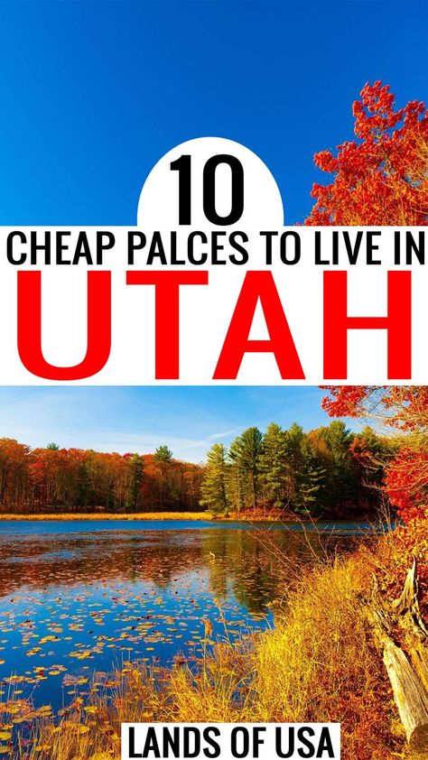 10 Cheap Places To Live In Utah | Best Places To Live | Utah Living Ideas | Vacant Lands For Sale Cheap Land For Sale, Utah Living, Cheapest Places To Live, Cheap Land, Dream Property, Time Running Out, Vacant Land, Places To Live, Best Places To Live