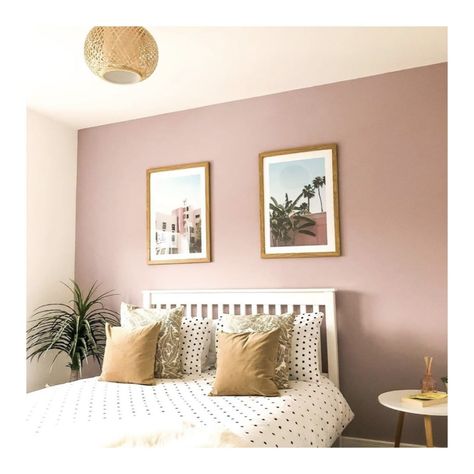 Pink Interior Design Inspiration for 2020 - Interiors By Color. Dulux Dusted Fondant Bedroom Feature Walls, Feature Wall Paint, Pink Interior Design, Wall Paint Colours, Baked Hot Wings, Bedroom Feature Wall, Pink Bedroom Walls, Next Bedroom, Feature Wall Bedroom