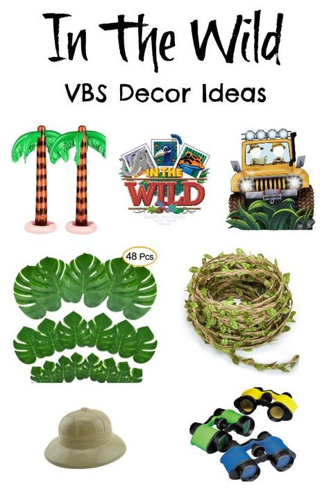 In The Wild VBS Decor Ideas In The Wild Vbs, Vacation Bible School Themes, Lifeway Vbs, Jungle Decorations, Vbs Themes, Sunday School Crafts For Kids, Bible School Crafts, Painted Rocks Kids, Vbs Crafts