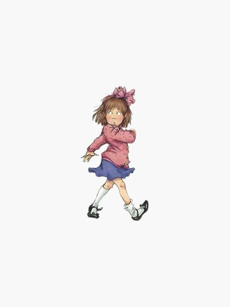 "Junie B. Jones Running from Adolescence" Sticker for Sale by alexandrayo | Redbubble Junie B Jones Tattoo, June B Jones, Childhood Halloween, Junie B Jones, Teacher Halloween Costumes, Wise Mind, Childhood Characters, Cute Wallpapers For Ipad, Teacher Halloween