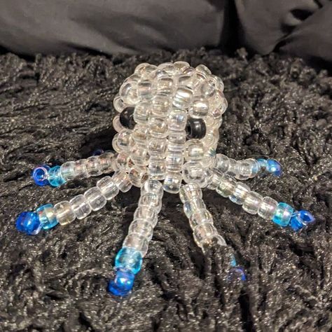 OCTOPUS Kandi Octopus Tutorial, Kandi Octopus, Octopus Bracelet, Rave Light, Kandi Mask, Kandi Cuff, Kandi Patterns, Photo Pattern, Emo Kid