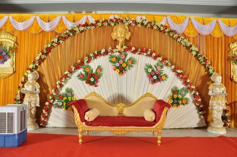 Decorations at my sis marriage Jaimal Stage Decoration, Baby Name Decorations, Background Stage, Indian Baby Shower Decorations, Hindu Wedding Decorations, Indian Wedding Stage, Engagement Stage Decoration, Hospital Icon, Home Flower Decor