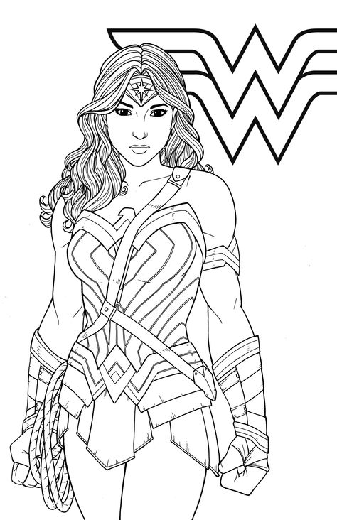 Wonder Woman by JamieFayX.deviantart.com on @DeviantArt Wonder Woman Coloring Pages, Woman Coloring Pages, Superman Coloring Pages, Wonder Woman Superhero, Superhero Coloring Pages, Avengers Coloring, Superhero Coloring, Wonder Woman Costume, Wonder Women