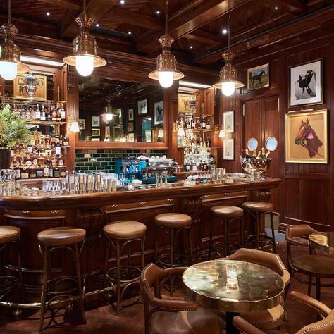 Ralph Lauren's Ralph’s Coffee & Bar on Regent Street opening: pictures | Tatler Polo Bar, Nyc Bars, Classic Italian Dishes, Home Coffee Bar, London Bars, Warm Chocolate, Fortnum And Mason, Bentwood Chairs, Bar Set Up