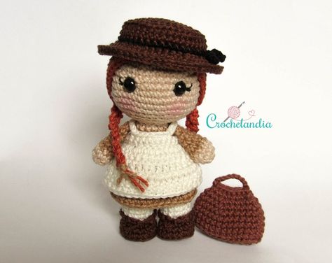 Crochet Characters, Pola Amigurumi, Anne With An E, Crochet Simple, Anne Shirley, Toy Art, Mini Mini, Anne Of Green, Anne Of Green Gables