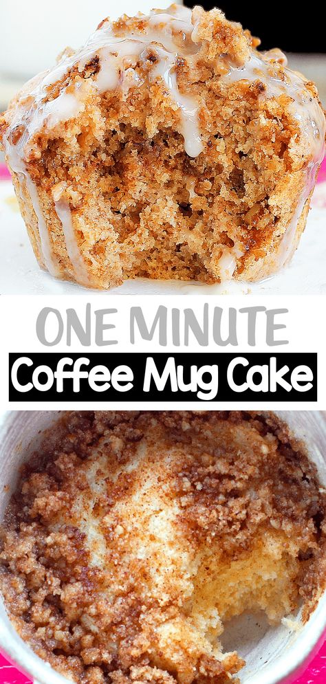 Easy One Minute Coffee Mug Cake Recipe (Vegan, Keto Option) Grain Free Mug Cake, Eggless Keto Mug Cake, Single Serve Muffin Recipe, Keto Coffee Mug Cake, Mug Cake With Almond Flour, No Butter Mug Cake, 123 Mug Cake Recipe, Graham Cracker Mug Cake, Coffee Cake In A Mug Recipe