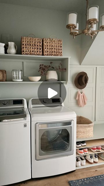 APD Interiors on Instagram: "As an interior designer I use my own home to test out ideas, contractors and new trends. 

Here’s 3 things I got wrong and 3 things I love about my laundry/mud room 
1. We should have used semi gloss finish on the cubby bench. Satin takes a beating and I have to touch up a lot. 

2. Pull out drawers on the shoe cubbies. They are too deep and things get lost back there and hard to reach. 

3. Enclosed storage above top shelf. While it forces me to stay organized and is a great place for extra vases and decor, it’s the only storage. 

Things I love
1. A bench to sit on vs lockers. We use this bench to sit and put shoes on every day. It’s also a nice place to set things that need to go with us so we don’t forget. 

2. Collapsing drying wrack and coat storage. Maxi Shoe Cubbies, Cubby Bench, Shoe Cubby, Coat Storage, My Own Home, Laundry Mud Room, Nice Place, Pull Out Drawers, Mud Room